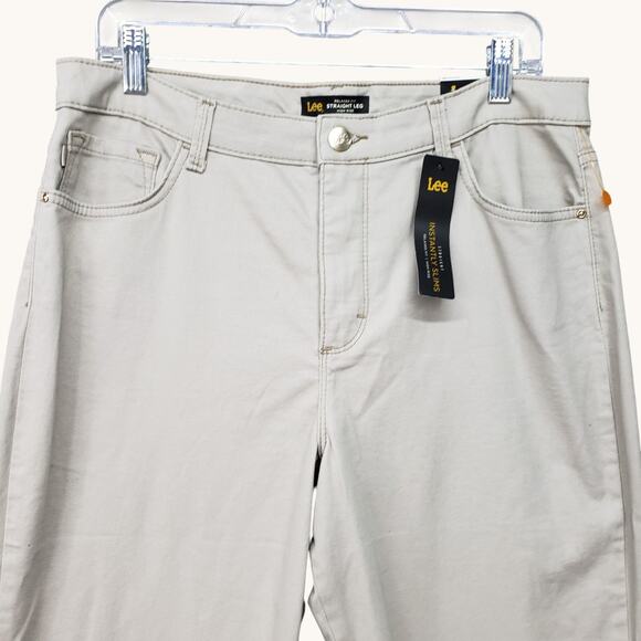 NWT Lee Women’s Instantly Slims Straight Leg Jeans 12 Short • High-Rise Relaxed - Picture 3 of 14